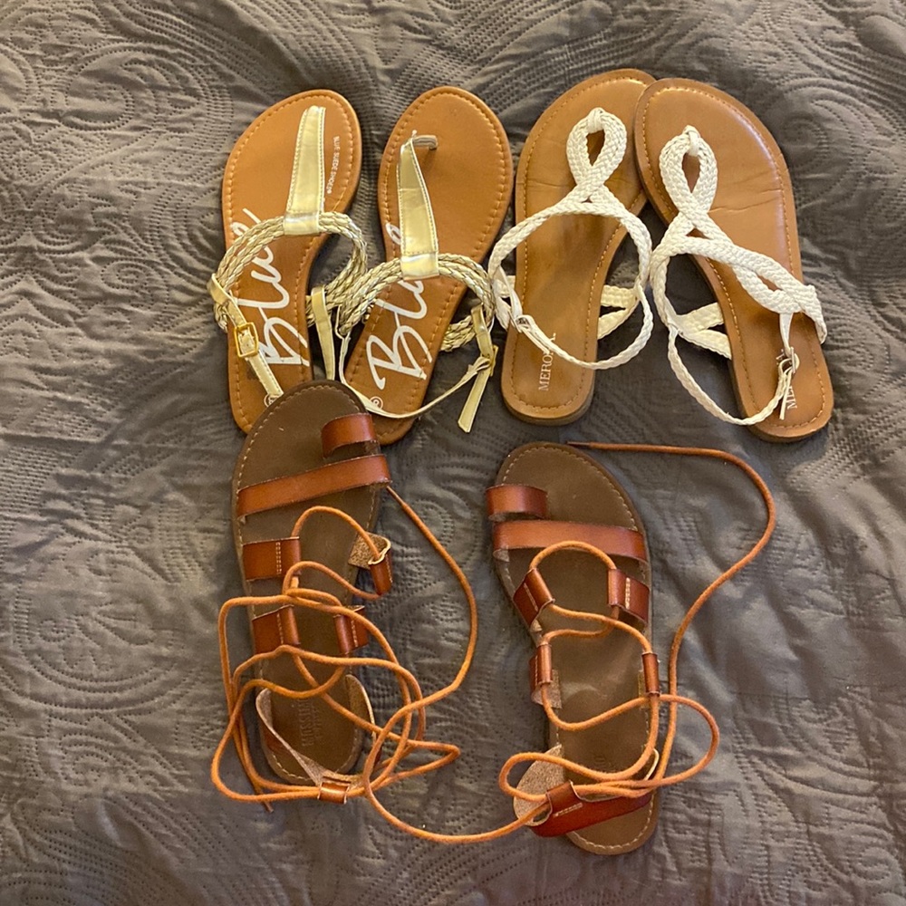 Bundle of size 8 sandals! Swipe to see!!!Super cute!!!